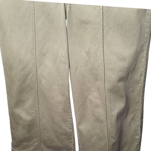 Anthropologie CHINO Wide-Leg Cropped Pants – Size 8 – Sage Green - Picture 5 of 8